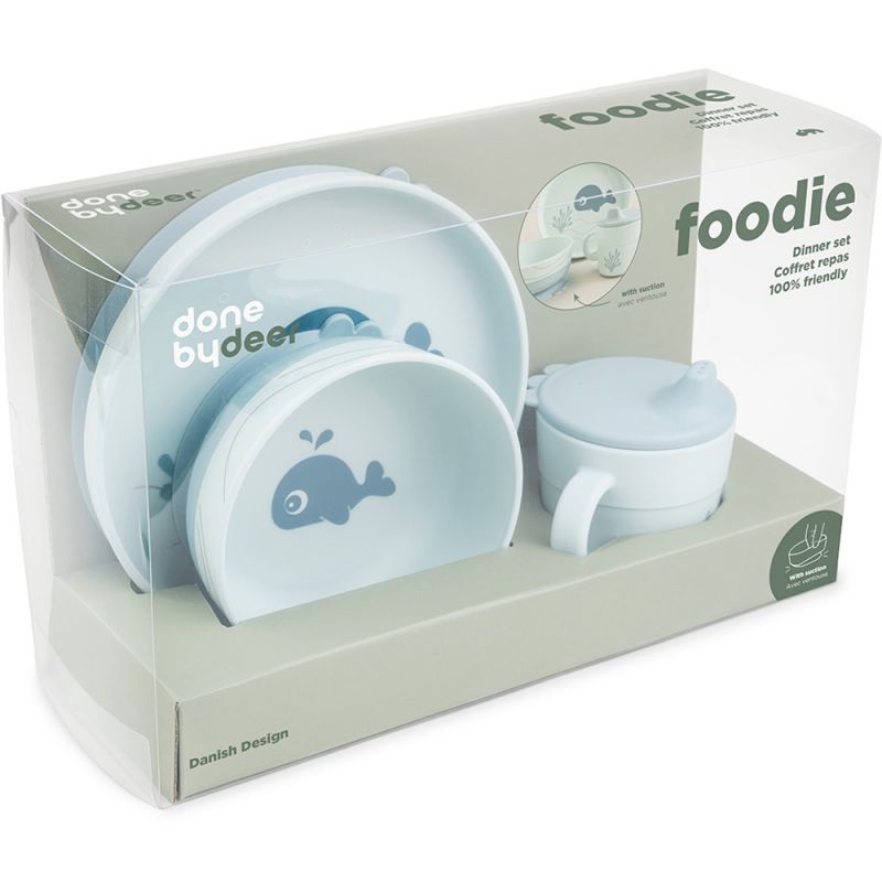 Coffret repas Wally Bleu (3 pièces) - Reconditionné Done by Deer Produit 5
