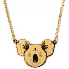 Collier Koala (Plaqué or 18 carats) - Mava