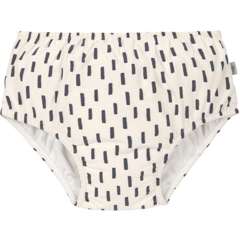Maillot de bain couche Petits traits écru-gris (19-24 mois) Lässig