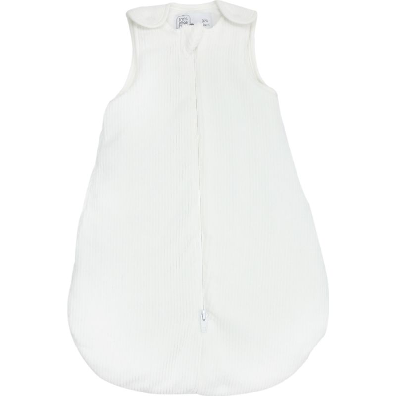 Gigoteuse de naissance en velours côtelé Blanc TOG 3 (0-3 mois) Trois Kilos Sept Produit 1 grande taille