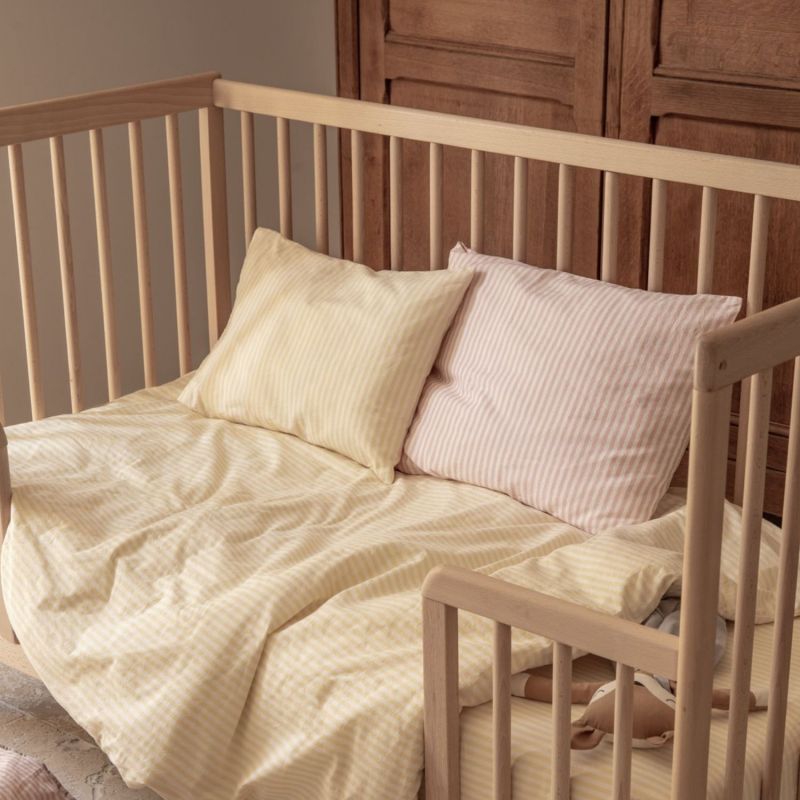 Taie d'oreiller en percale de coton Rayé Tournesol (40 x 60 cm) Kadolis Ambiance 5