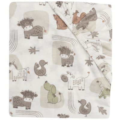 Drap housse en jersey Barn Buddies (60 x 120 cm) Jollein