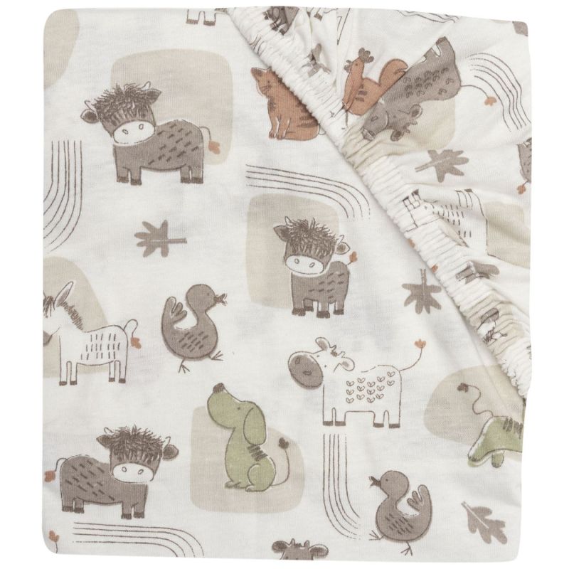 Drap housse en jersey Barn Buddies (60 x 120 cm) Jollein Produit 1