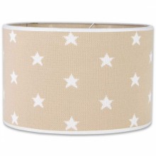 Abat-jour Star beige et blanc (30 cm)  par Baby's Only
