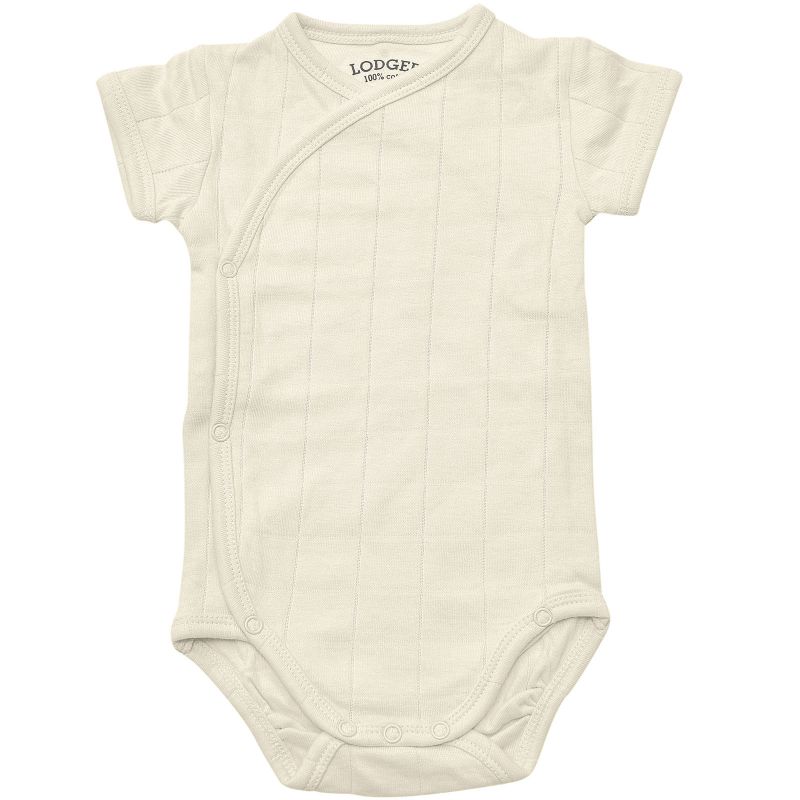 Body manches courtes ivoire (4-6 mois : 63-68 cm) Lodger