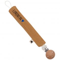 Attache tétine Gaze Camel (personnalisable) - Atelier Wagram