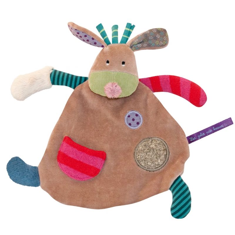 Doudou original chien Jolis pas Beaux (14 cm) Moulin Roty