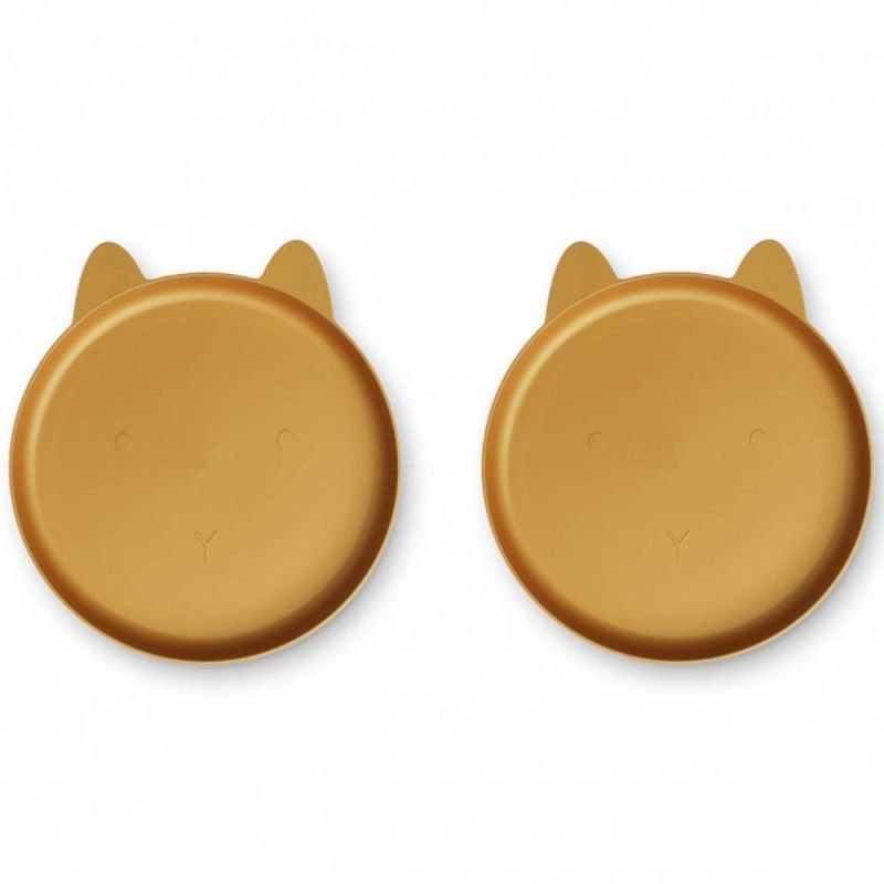 Lot de 2 assiettes Mae Rabbit golden caramel Liewood