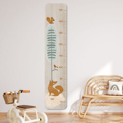 Toise en bois Renard Forêt Edgar