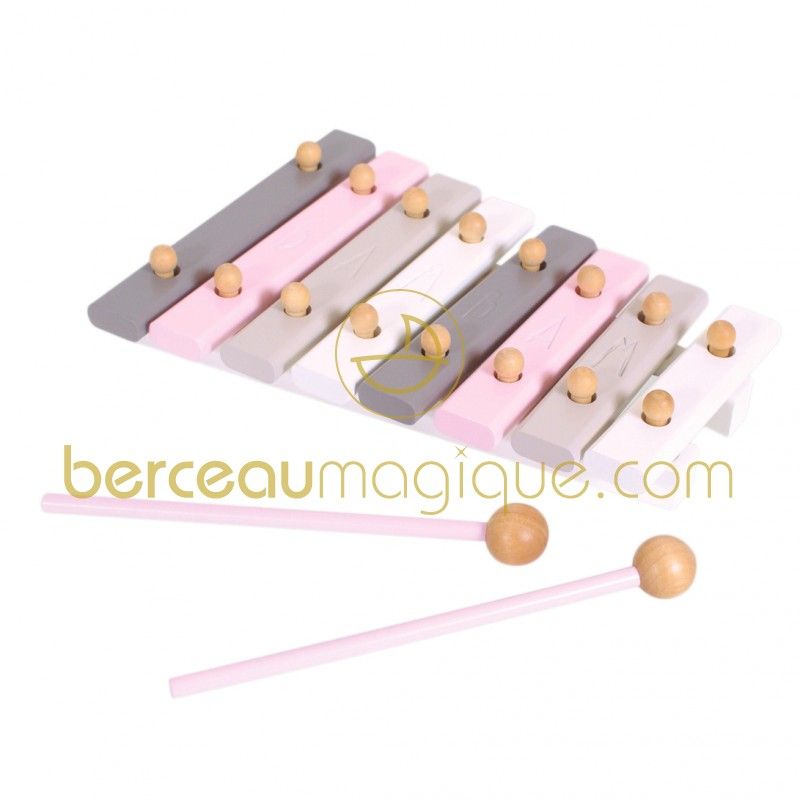 Xylophone en bois rose BAMBAM