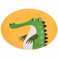 Assiette plate Crocodile  par REX