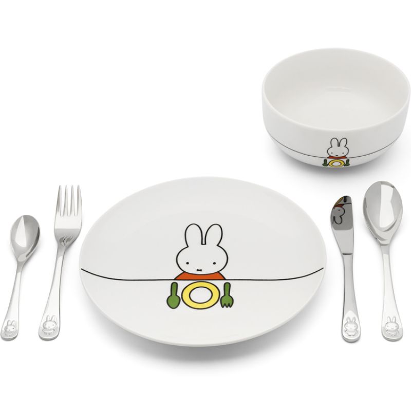 Coffret repas en porcelaine Lapin Miffy (6 pièces) Zilverstad