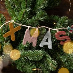 Lettre phosphorescente en tissu à suspendre M