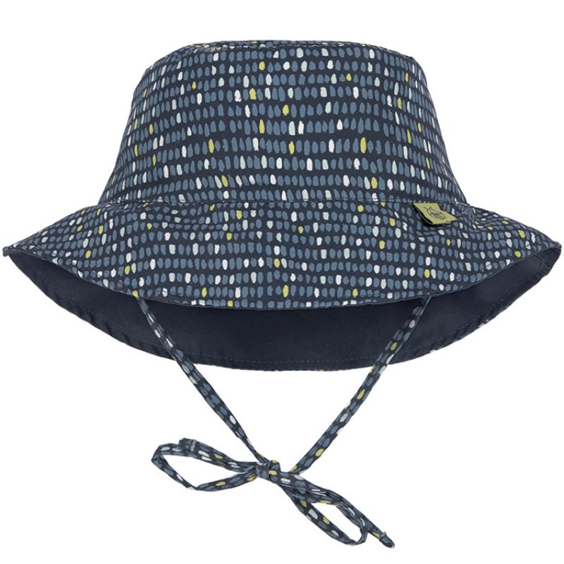 Chapeau anti-UV réversible Splash & Fun Pois bleu (0-6 mois) Lässig