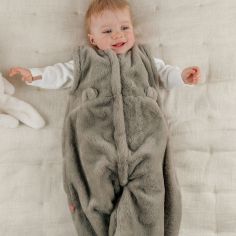 Gigoteuse en fausse fourrure kaki (100cm)