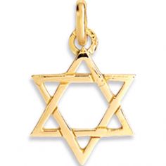 Pendentif Etoile de David ajourée (or jaune 375°) - Lucas Lucor