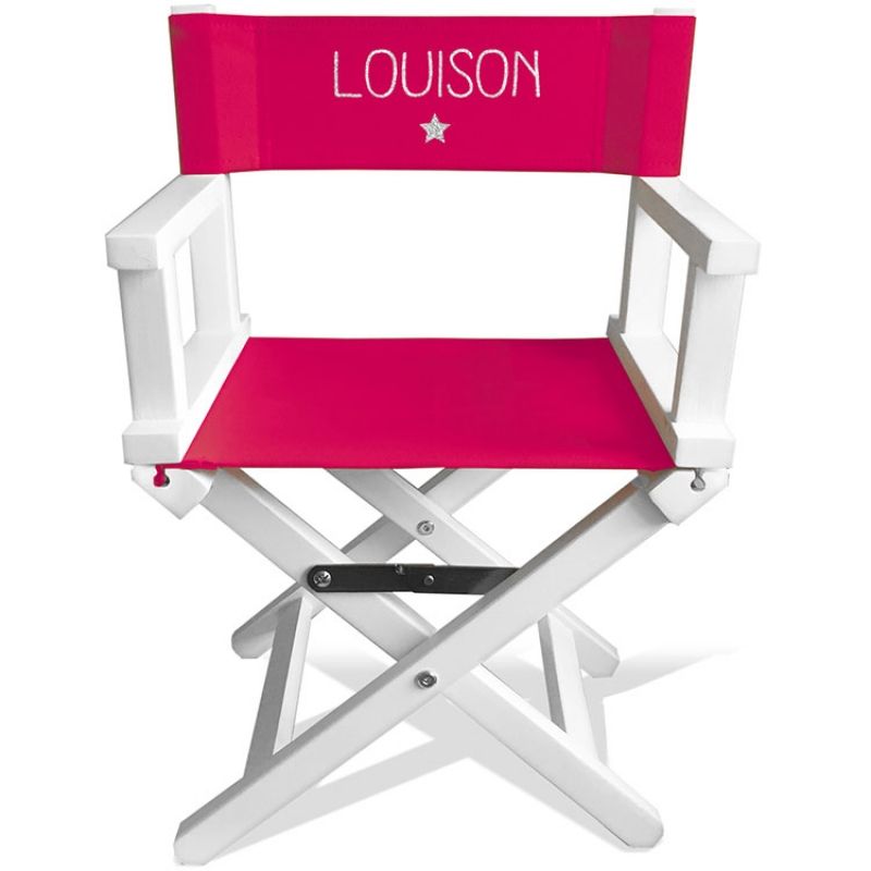 Fauteuil metteur en scène framboise (personnalisable) Les Griottes
