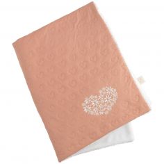 Couverture en coton Petit Cœur (75 x 100 cm) - Sauthon