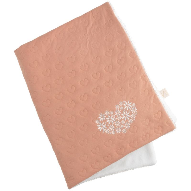 Couverture en coton Petit Cœur (75 x 100 cm) Sauthon Produit 1