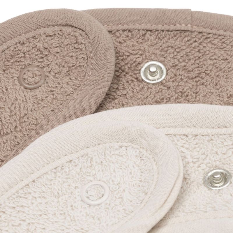 Lot de 2 bavoirs en éponge Sand-Milky Coffee Jollein Produit 6