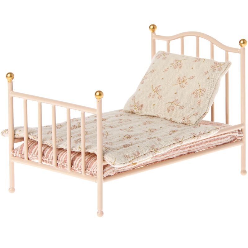 Lit simple vintage Souris rose Maileg