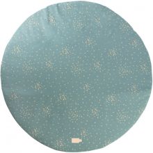 Tapis de jeu rond Full Moon Gold Confetti (105 cm)  par Nobodinoz