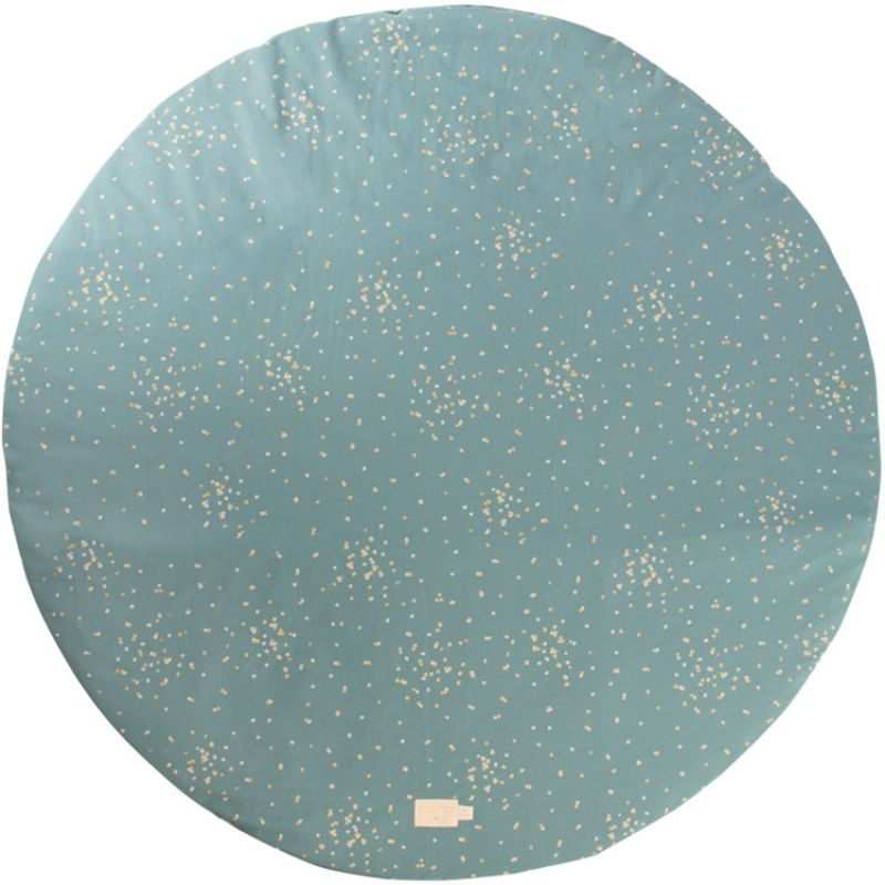 Tapis de jeu rond Full Moon Gold Confetti (105 cm) Nobodinoz