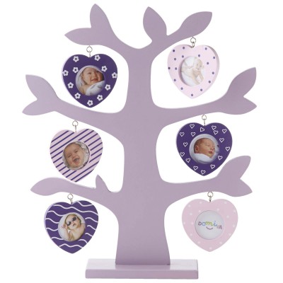 Arbre violet 6 photos coeur Domiva