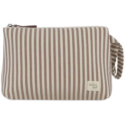 Trousse de toilette Praliné Rayures Moka