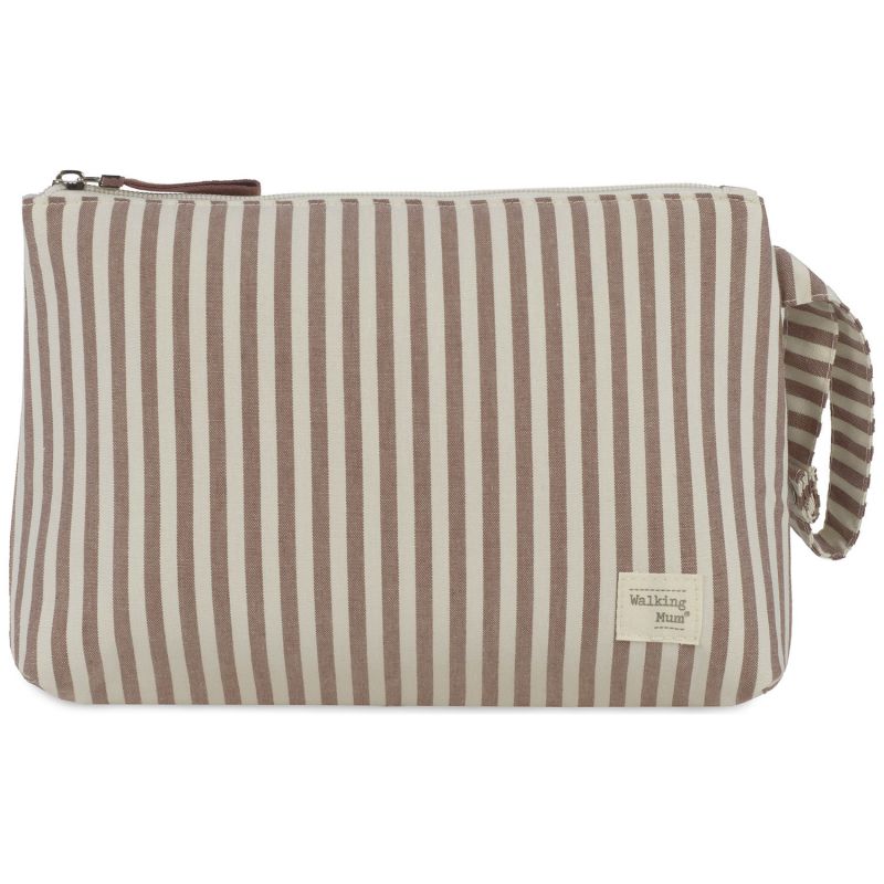 Trousse de toilette Praliné Rayures Moka Walking Mum Produit 1