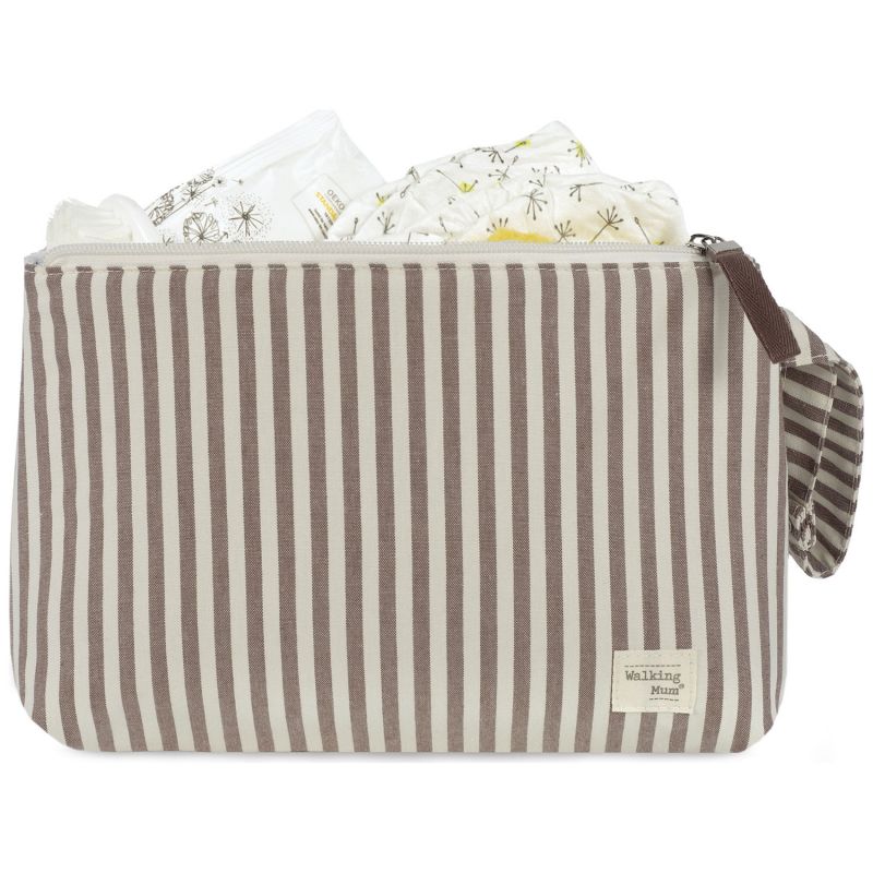 Trousse de toilette Praliné Rayures Moka Walking Mum Produit 3