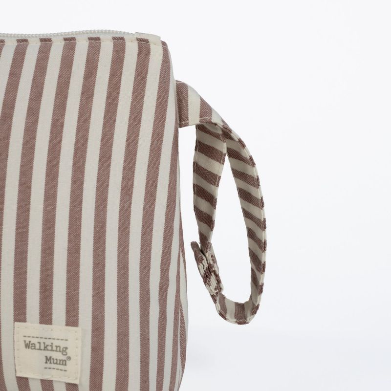 Trousse de toilette Praliné Rayures Moka Walking Mum Produit 5