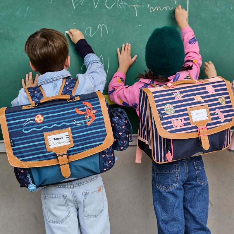 Cartable primaire x Armor Lux Océane Bleu Marine (38 cm) Tann's Ambiance 9
