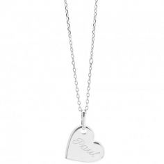 Collier enfant Kids coeur personnalisable (argent 925°) - Petits trésors