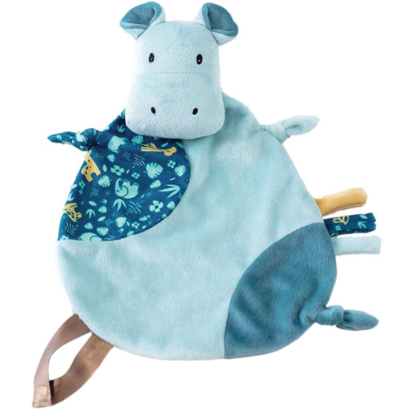 Doudou attache sucette Nini l'hippo Zanimo Domiva