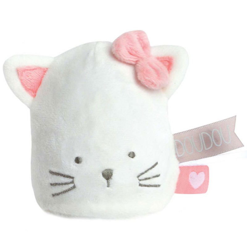 Doudou veilleuse chat vanille fraise Doudou et Compagnie