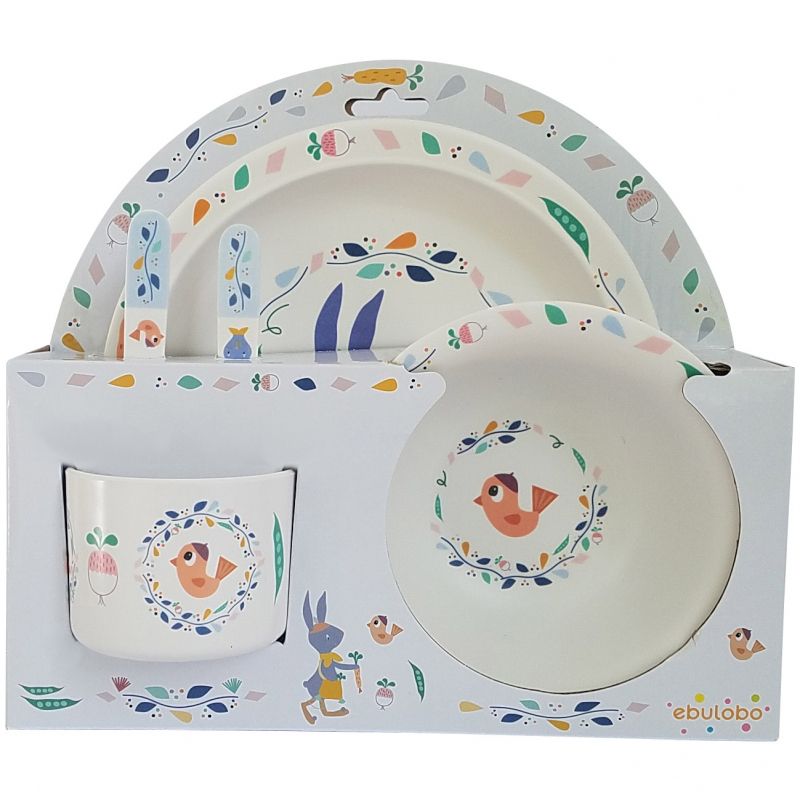 Coffret repas Gabin Lapin (5 pièces) Ebulobo