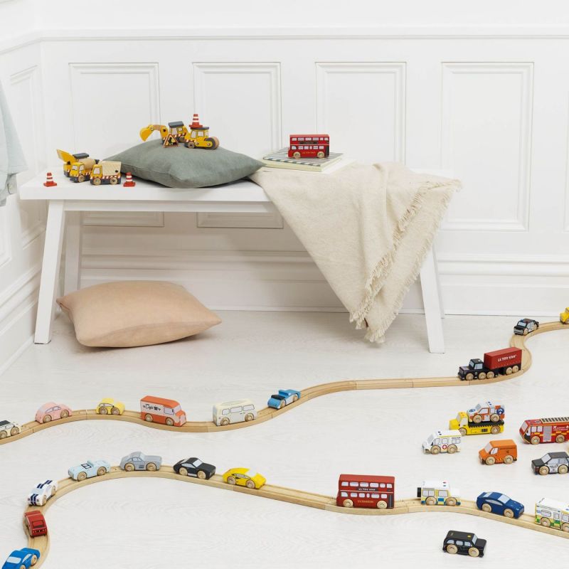 Set de 5 véhicules de chantier en bois FSC Le Toy Van Ambiance 5