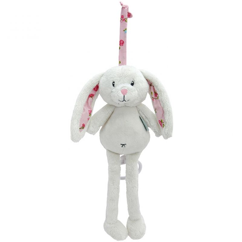 Peluche musicale Pink Blossom lapin (40 cm) Little Dutch