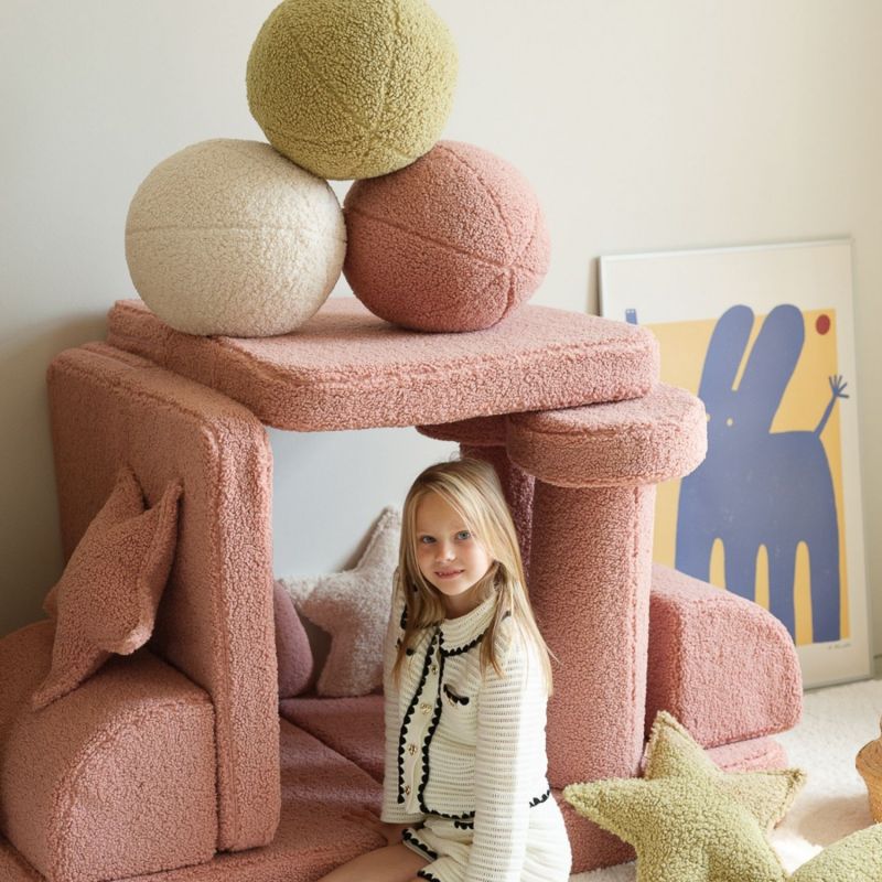 Coussin balle Matcha molletonné Wigiwama Ambiance 3