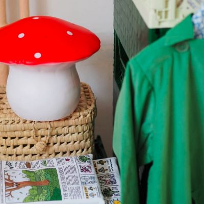 Lampe veilleuse champignon Rouge