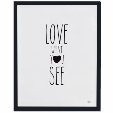 Affiche encadrée See what you love Eye eye eye by Elle C. (30 x 40 cm)  par Lilipinso