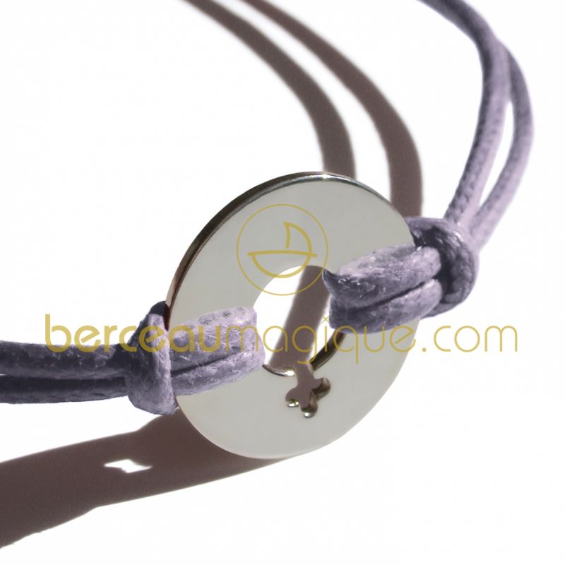 Bracelet Disco fille (or blanc) Mikado
