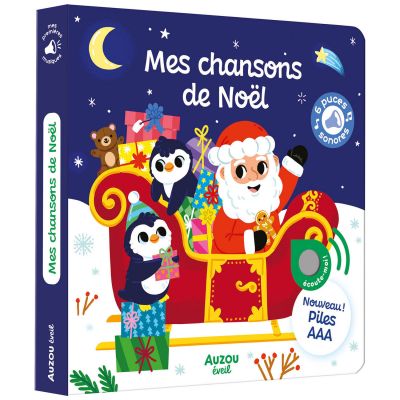 Livre Mes premiers sonores Mes chansons de Noël Auzou Editions