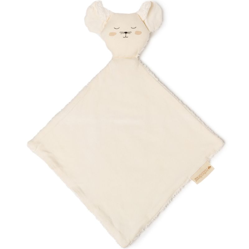 Doudou plat souris Mouse écru Nobodinoz