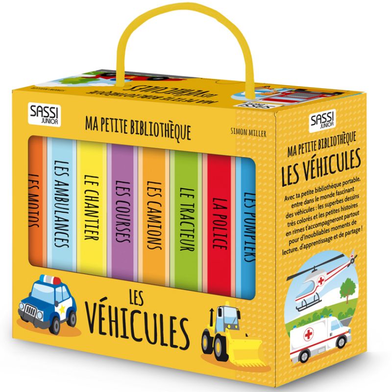 Lot de 8 livres Les véhicules Sassi Junior