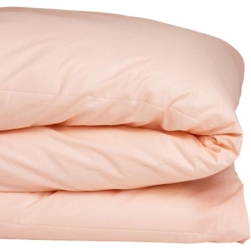 Housse de couette bébé en coton bio Rose nude (100 x 140 cm) Kadolis