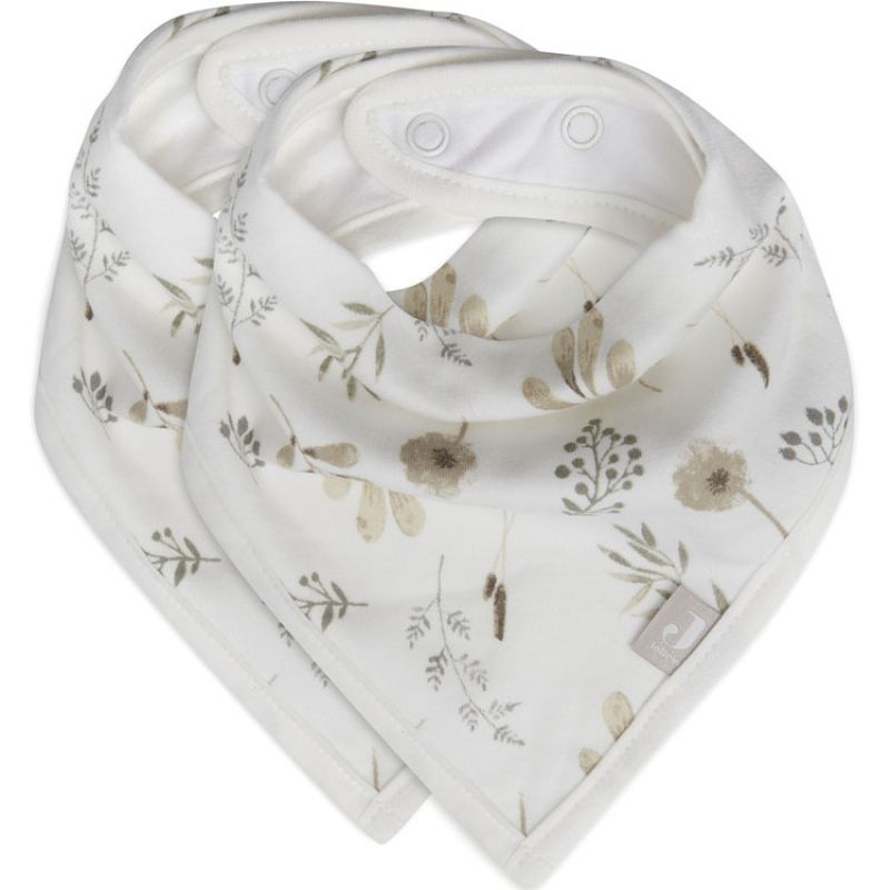 Lot de 2 bavoirs bandanas Wild Flowers Jollein