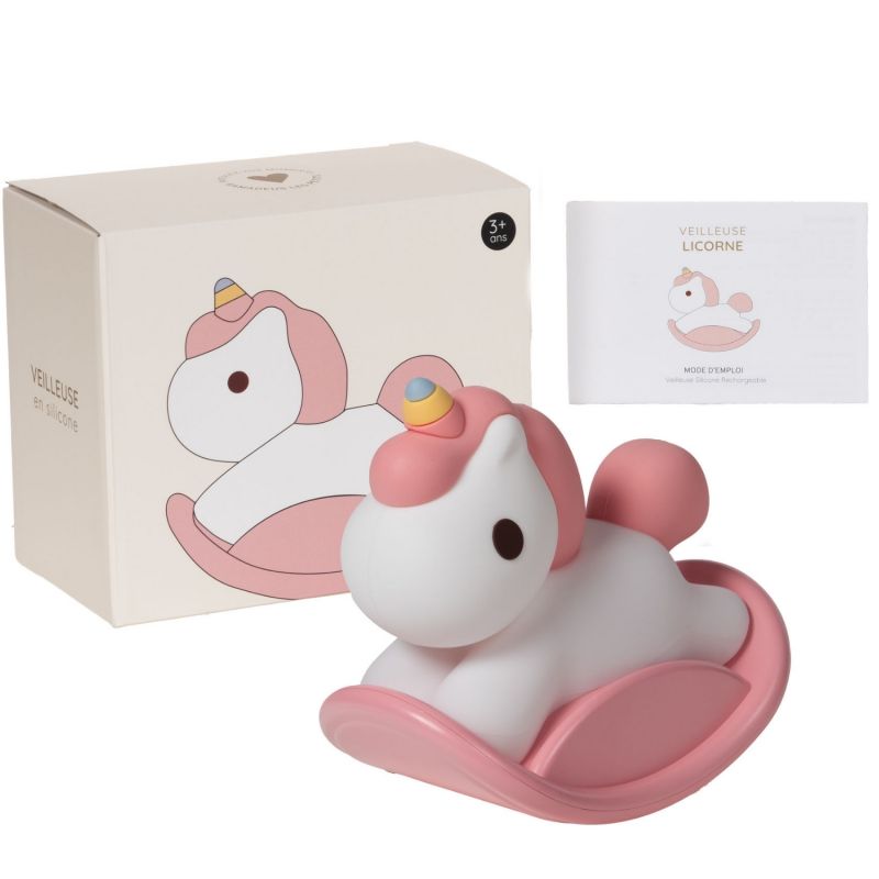 Veilleuse silicone licorne (15 cm) Amadeus Les Petits Packaging 5