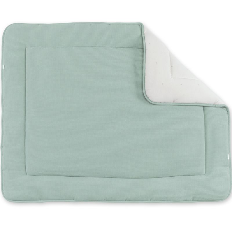 Tapis de jeu réversible Wafle Lunar vert d'eau (75 x 95 cm) Bemini